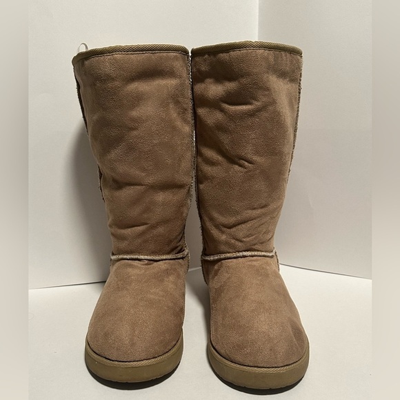 Airwalk Tall Tan Boots Size 12 - Picture 3 of 10